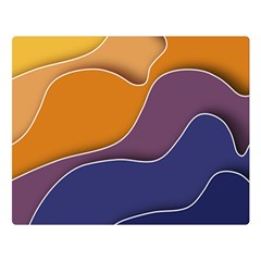 Autumn Waves Double Sided Flano Blanket (large) 