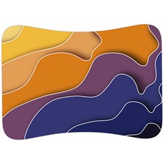 Autumn Waves Velour Seat Head Rest Cushion