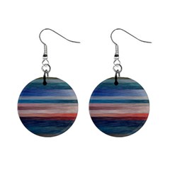 Background Horizontal Lines Mini Button Earrings