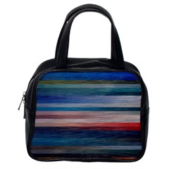 Background Horizontal Lines Classic Handbag (one Side)