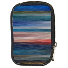 Background Horizontal Lines Compact Camera Leather Case by HermanTelo