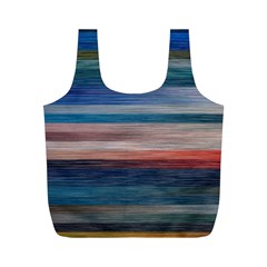 Background Horizontal Lines Full Print Recycle Bag (m)