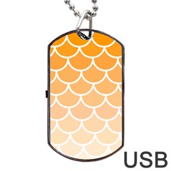 Background Skin Dragon Dog Tag Usb Flash (two Sides)