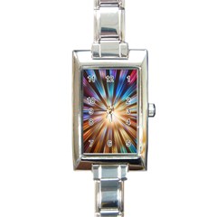 Background Spiral Abstract Rectangle Italian Charm Watch by HermanTelo