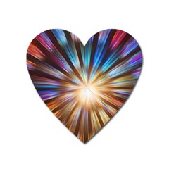 Background Spiral Abstract Heart Magnet by HermanTelo