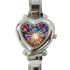 Background Spiral Abstract Heart Italian Charm Watch by HermanTelo