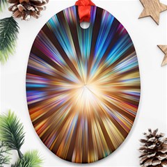 Background Spiral Abstract Oval Ornament (two Sides)