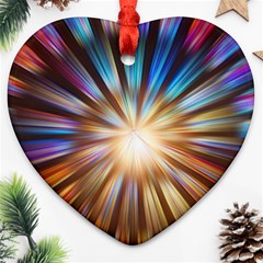 Background Spiral Abstract Heart Ornament (two Sides) by HermanTelo