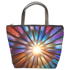 Background Spiral Abstract Bucket Bag