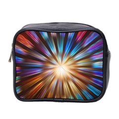 Background Spiral Abstract Mini Toiletries Bag (two Sides)