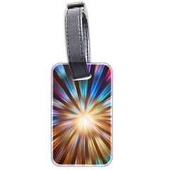 Background Spiral Abstract Luggage Tag (two Sides)