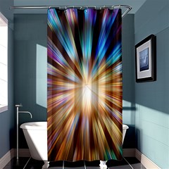 Background Spiral Abstract Shower Curtain 36  X 72  (stall) 