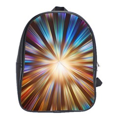 Background Spiral Abstract School Bag (xl)