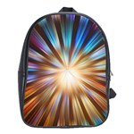 Background Spiral Abstract School Bag (XL) Front