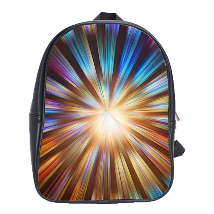 Background Spiral Abstract School Bag (XL)