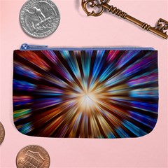 Background Spiral Abstract Large Coin Purse