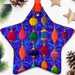 Background Stones Jewels Star Ornament (Two Sides) Front