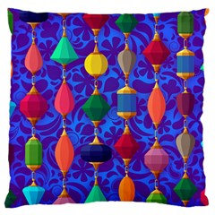 Background Stones Jewels Large Cushion Case (two Sides) by HermanTelo