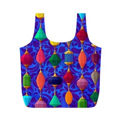 Background Stones Jewels Full Print Recycle Bag (m)