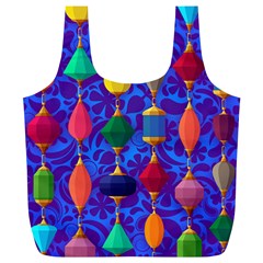 Background Stones Jewels Full Print Recycle Bag (xl)