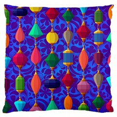 Background Stones Jewels Large Flano Cushion Case (one Side)