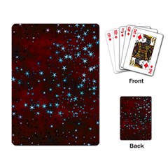 Background Star Christmas Playing Cards Single Design