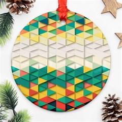 Background Triangle Ornament (round) by HermanTelo