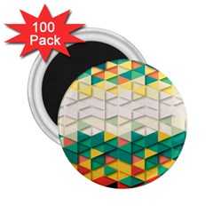 Background Triangle 2 25  Magnets (100 Pack)  by HermanTelo