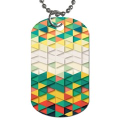 Background Triangle Dog Tag (two Sides) by HermanTelo