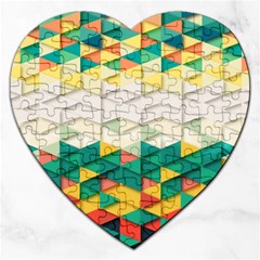 Background Triangle Jigsaw Puzzle (heart)