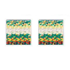 Background Triangle Cufflinks (square) by HermanTelo