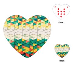 Background Triangle Playing Cards (heart) by HermanTelo