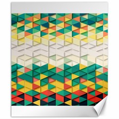 Background Triangle Canvas 8  X 10  by HermanTelo