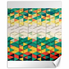 Background Triangle Canvas 11  X 14 