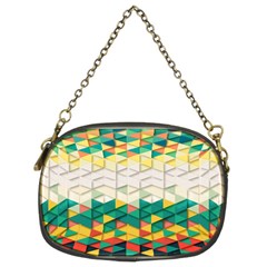 Background Triangle Chain Purse (two Sides) by HermanTelo