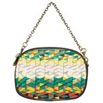 Background Triangle Chain Purse (Two Sides) Back