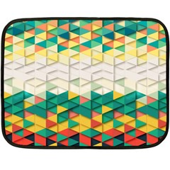 Background Triangle Fleece Blanket (mini)