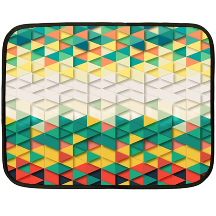 Background Triangle Double Sided Fleece Blanket (Mini) 