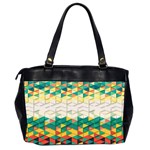 Background Triangle Oversize Office Handbag (2 Sides) Back