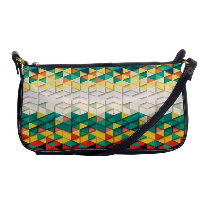 Background Triangle Shoulder Clutch Bag