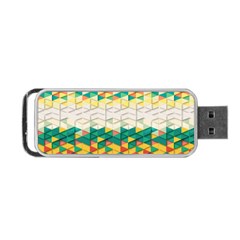 Background Triangle Portable Usb Flash (one Side)