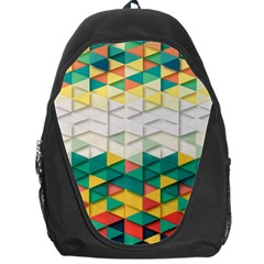 Background Triangle Backpack Bag