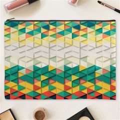 Background Triangle Cosmetic Bag (xxxl)