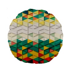 Background Triangle Standard 15  Premium Round Cushions