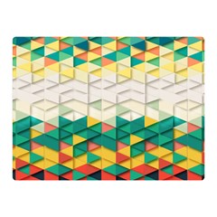 Background Triangle Double Sided Flano Blanket (mini) 