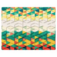 Background Triangle Double Sided Flano Blanket (medium) 