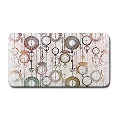 Background Watches Key Time Retro Medium Bar Mats by HermanTelo