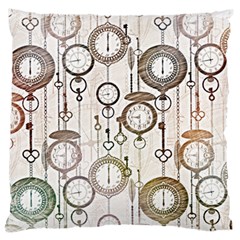 Background Watches Key Time Retro Standard Flano Cushion Case (one Side) by HermanTelo