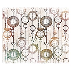 Background Watches Key Time Retro Double Sided Flano Blanket (small)  by HermanTelo