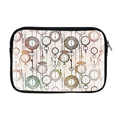 Background Watches Key Time Retro Apple Macbook Pro 17  Zipper Case